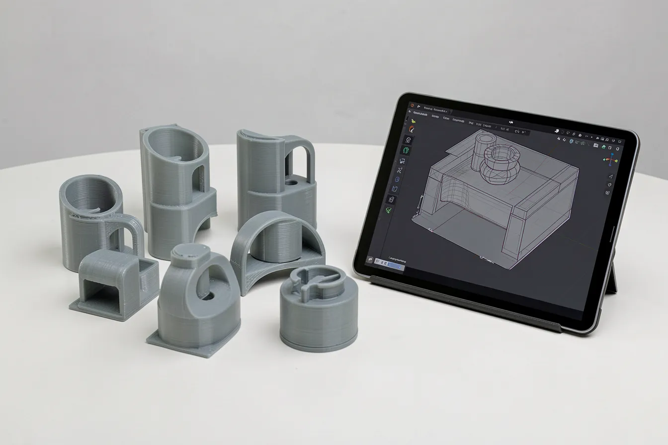Text-to-3D AI generative design prototyping in a modern studio